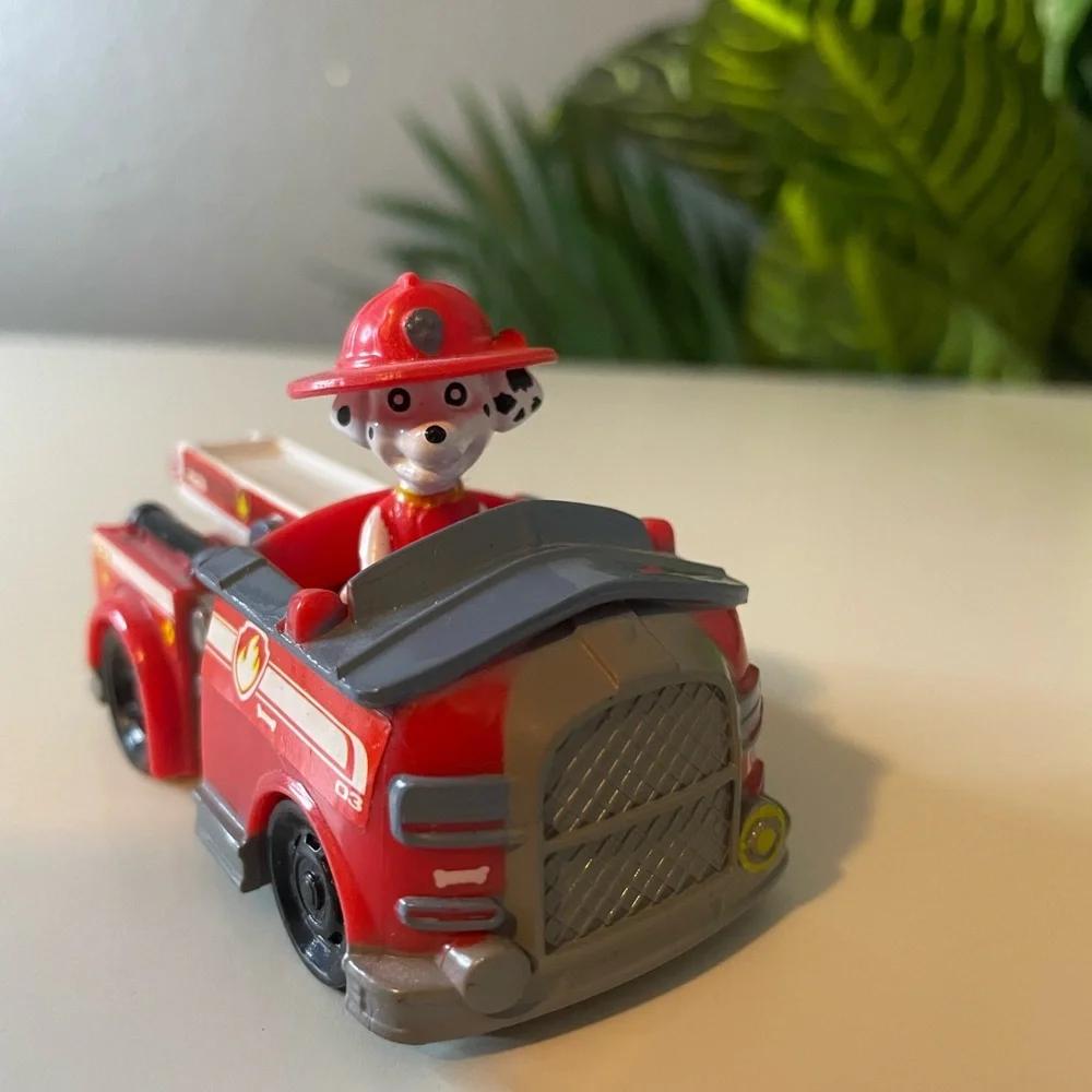 🔥 Paw Patrol Marshall - Firetruck Toy- Red Fire Rescue Vehicle Kids Trucks